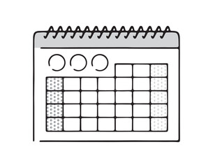 シンプルなカレンダーアイコン