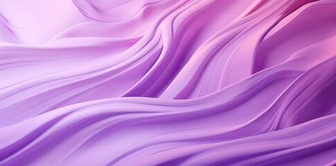 Obraz premium purple and pink background with a lot of waves, featuring a pink flower, a green leaf, and a blue sky