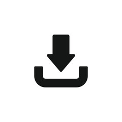 Download icon vector. EPS 10 editable vector