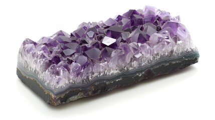 Obraz premium Block of amethyst crystal