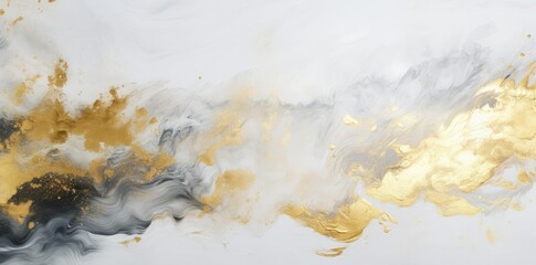 white and gold background with a lot of paint