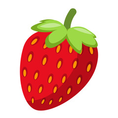 strawberry isolated 