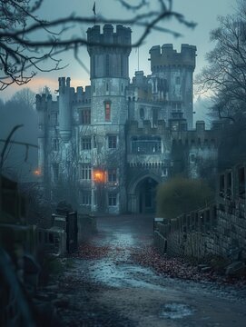 Scenic view of a historic castle