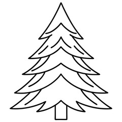 christmas tree set vector  