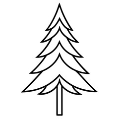 christmas tree icons vector illustrator