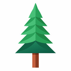 christmas tree isolated vector illustrator