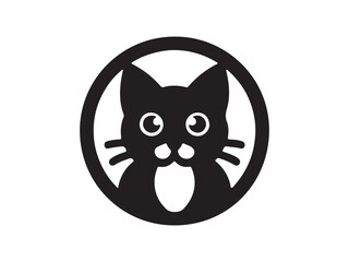 Cat logo design icon symbol vector template 