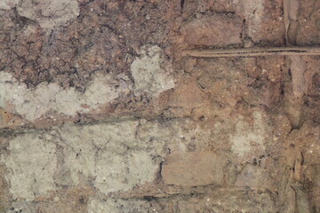 Beautiful old wall with cracks and texture