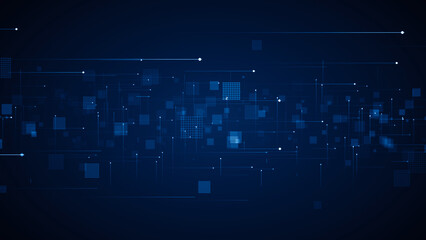 Technology digital business corporate abstract particles hex presentation broadcast background