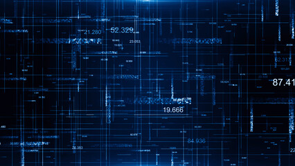 Obraz premium Technology digital business corporate abstract particles hex presentation broadcast background