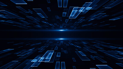 Technology digital business corporate abstract particles hex presentation broadcast background © xleviathanx