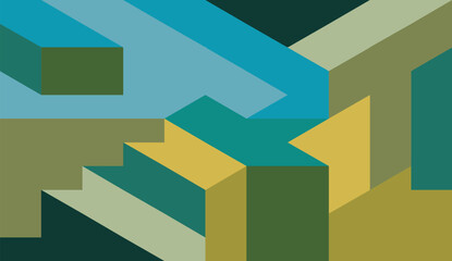 colorful abstract geometric art