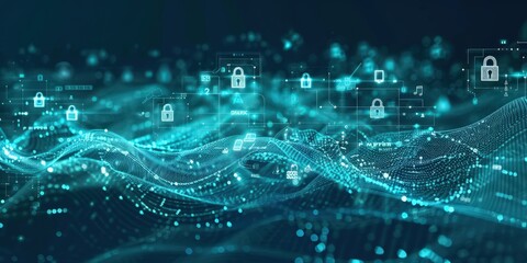 Digital Security Abstract, Cybersecurity Concept