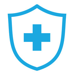 Obraz premium Cross Shield Icon- High-Quality Vector Graphics