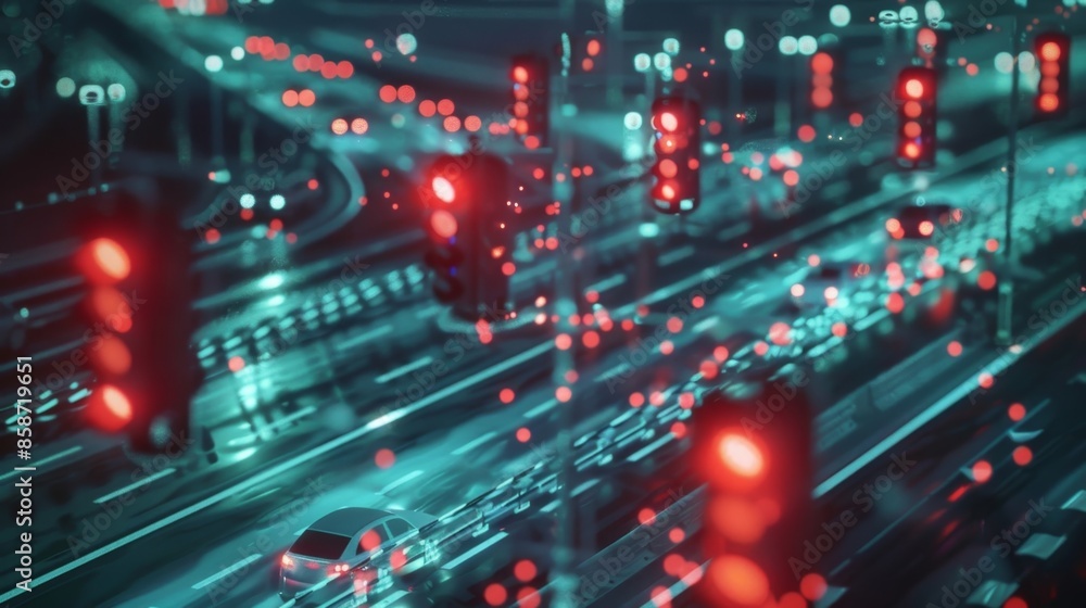 Poster with 5genabled transportation infrastructure traffic signals can be programmed to adjust based on th