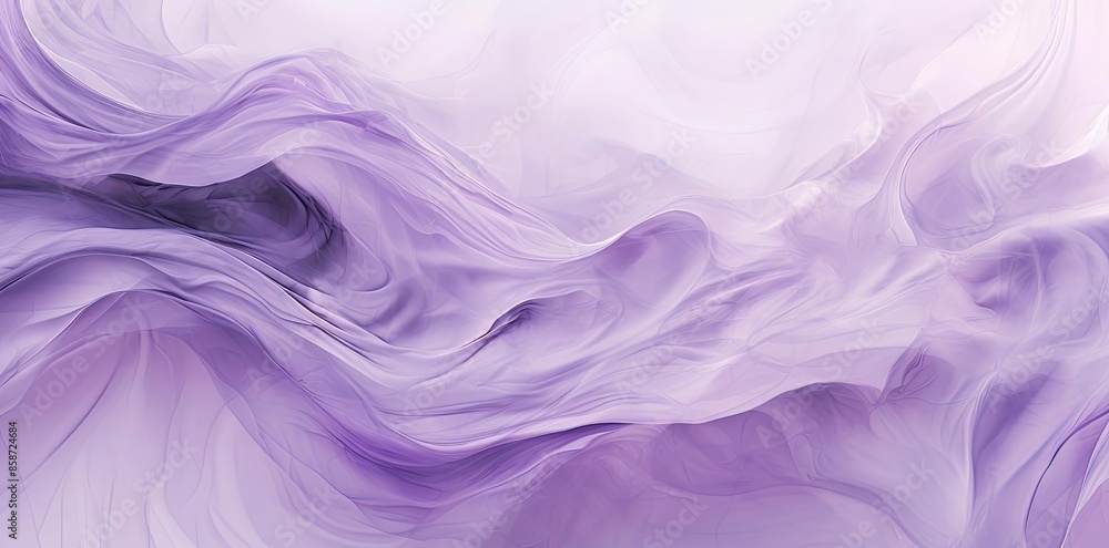 Poster purple and isolated background with a lot of waves, featuring a red and white striped object on the 