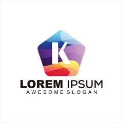 modern logo icon letter k