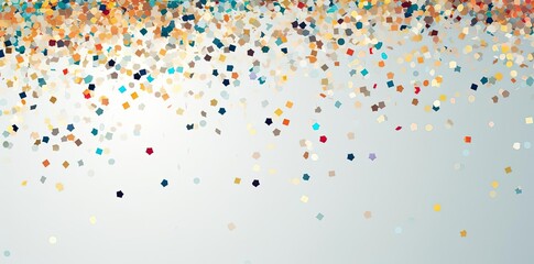 transparent background confetti in the air a colorful array of confetti floats in the air, creating a festive and celebratory atmosphere