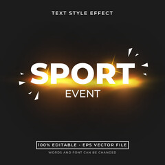 TEXT STYLE EFFECT - SPORT EVENT THEME