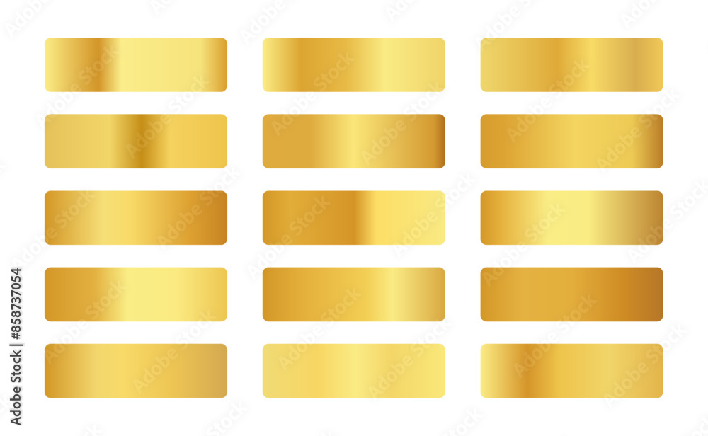 Canvas Prints abstract golden color palette banner in set