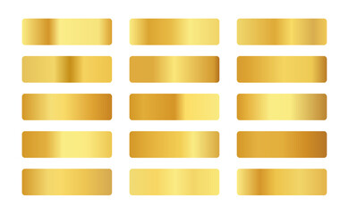 abstract golden color palette banner in set