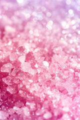 Obraz premium A pink background with a lot of pink salt