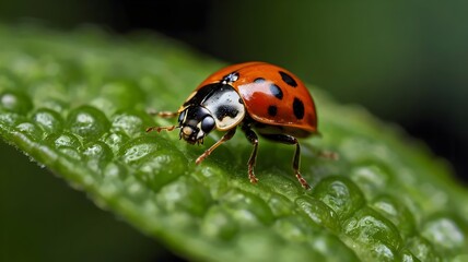 ladybug on leaf