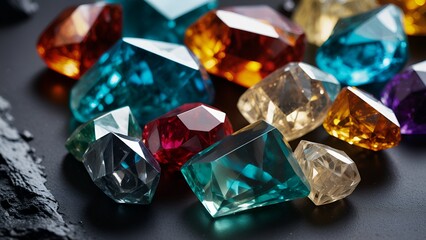 set of gemstones