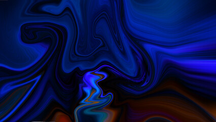 4K abstract dark, holographic, iridescent neon background with a fluid, glassy, curving wave in motion. For banners, backdrops, wallpapers, and covers, use a gradient design element.
