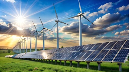 solar pannels and windmills and energy storage systems