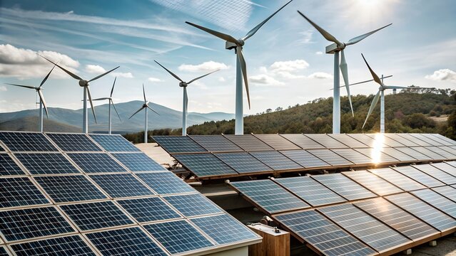 solar pannels and windmills and energy storage systems