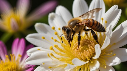 bee on flower