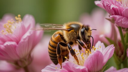 bee on flower