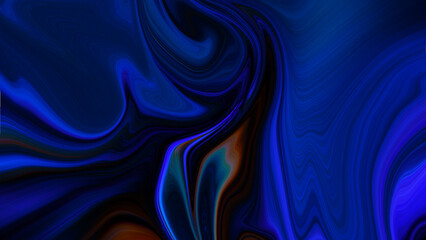 4K abstract dark, holographic, iridescent neon background with a fluid, glassy, curving wave in motion. For banners, backdrops, wallpapers, and covers, use a gradient design element.
