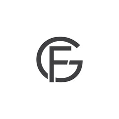 Logo GF Letter Logo Design
