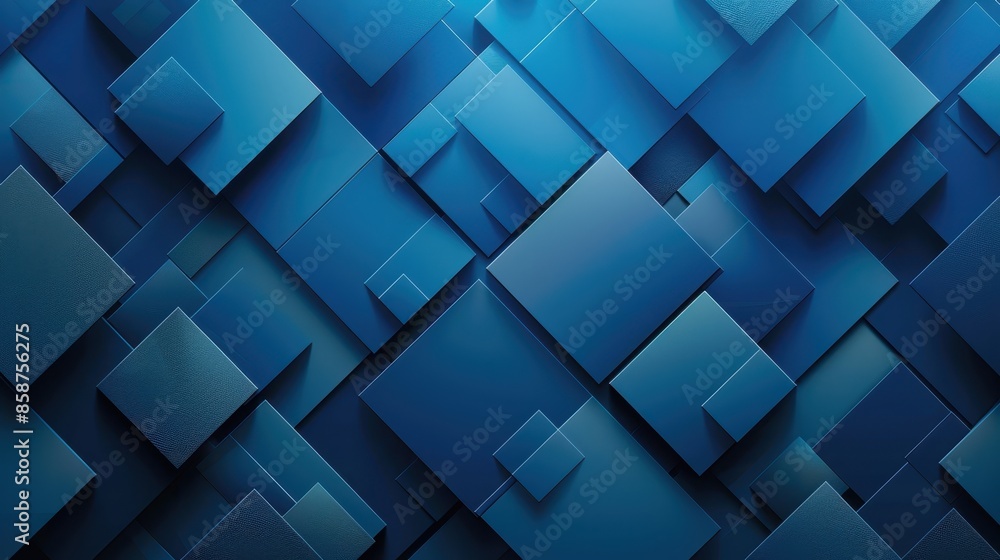 Poster abstract composition of overlapping squares and rectangles with a tessellated pattern. the shapes ar