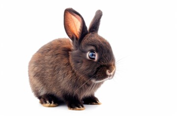 Obraz premium Mystic portrait of Netherland Dwarf, full body shot, full body View