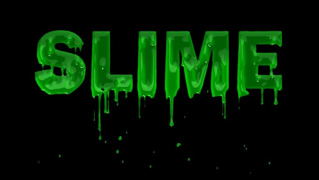 Decorative slime Font and Alphabet
