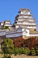 Fototapeta premium 秋空に映える国宝 姫路城