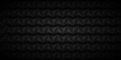 elegant black 3d triangle pattern background