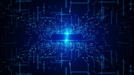 AI digital data flow data network cloud computing, big data, digital data processing, software development machine learning, artificial intelligence, futuristic technology. virtual reality Cyberspace - Powered by Adobe