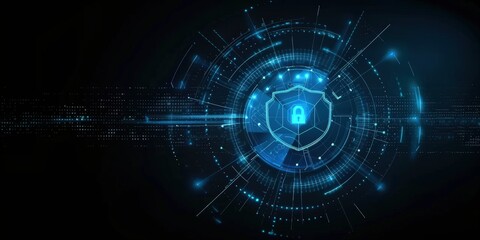 Obraz premium Cybersecurity Shield: Digital Protection