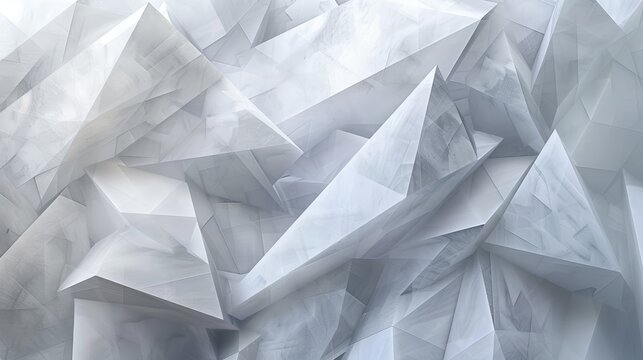 Abstract background of overlapping white triangles creating a textured surface.