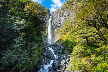 Obraz premium Devils Punchbowl Waterfall - New Zealand