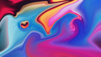 4K Abstract blend of colors background. contemporary texture with blur. mesh with a fluid gradient. abstract background with waves. bright, fluid color flow.