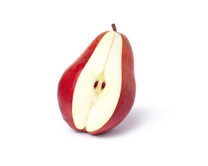 Rea pear on white