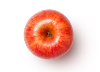 red apple isolated on white