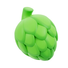 3d illustration Hops Fruit 