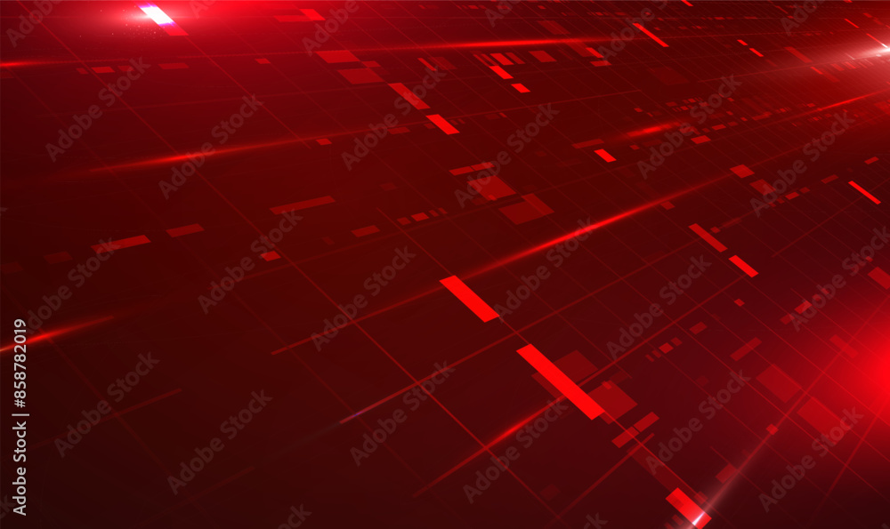 Poster abstract futuristic electronic circuit technology background. perspective wide high-tech technology.