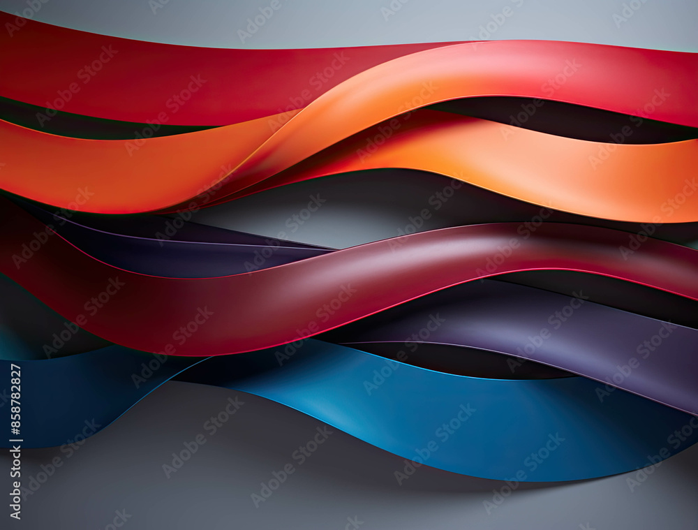 Poster color abstract shapes isolated graphic elements template background design